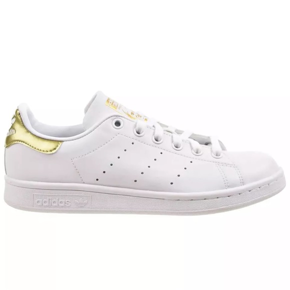 ADIDAS STAN SMITH Originals Women's Size 8 EE8836 GOLD SHOES AUTHENTIC Pre-owned - Picture 14 of 16